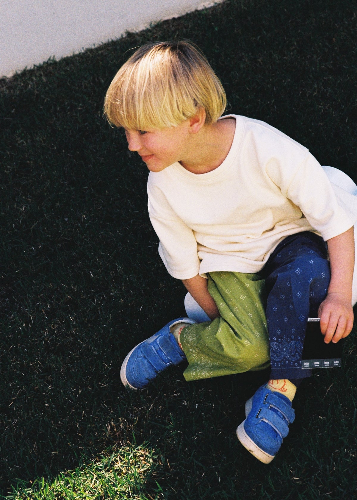PLAY PANT · LIME / NAVY